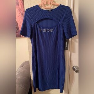 Bebe Womens blue dress size XL new